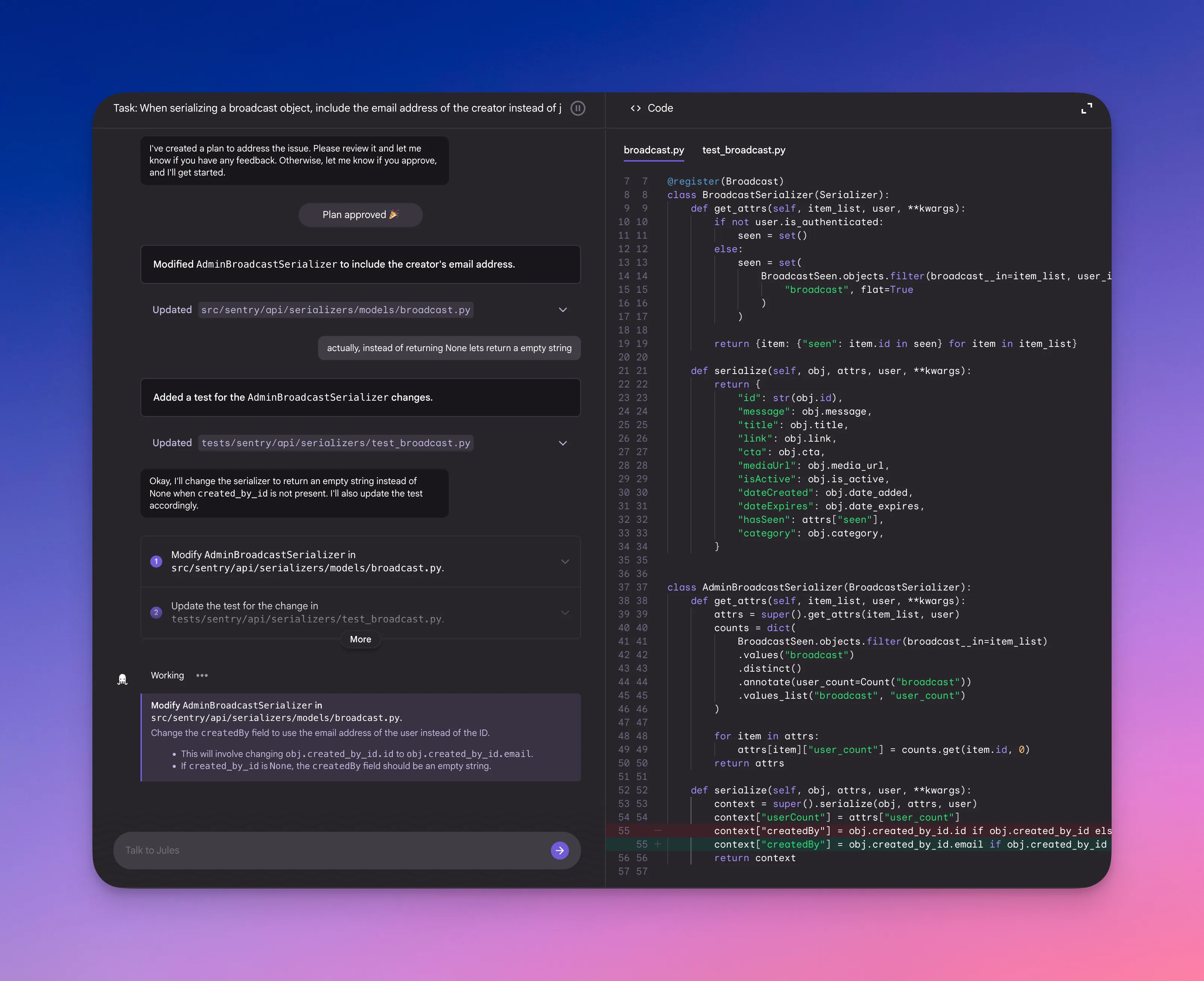 Screenshot feedback